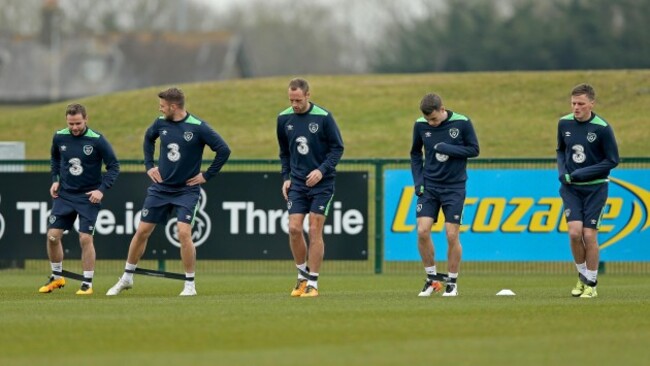Alan Judge, Anthony Pilkington, David Meyler, Seamus Coleman and Stephen Gleeson