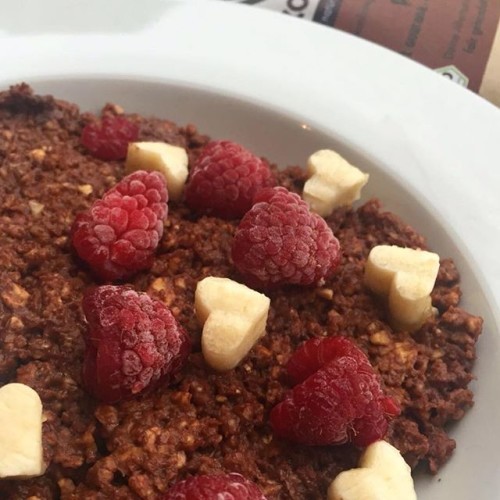 Belebender Schokoladen-Porridge mit #koawach - super lecker, gesund und zuckerfrei