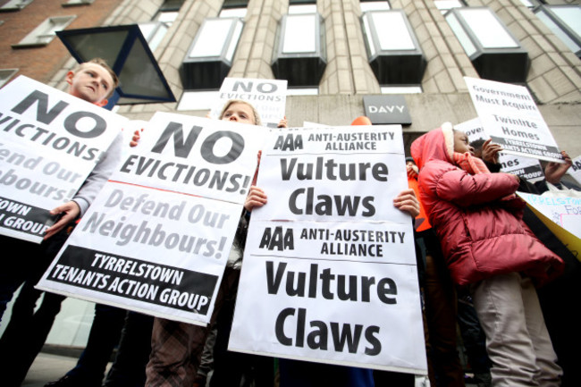 22/03/2016. Tyrellstown Protest - Davey House. Pic