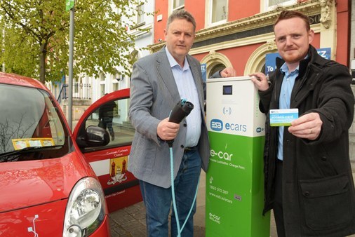 No Reproduction Fee ESB electric car charging point, South Mall, Cork. Pic John Sheehan Photography