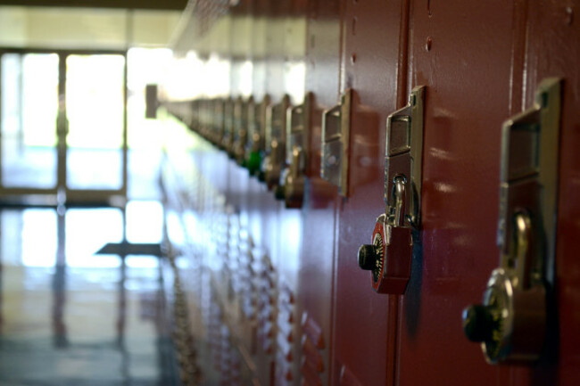 Lockers at school