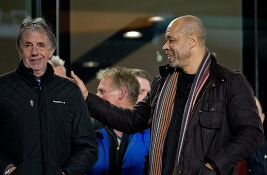 Mark Lawrenson with Paul McGrath