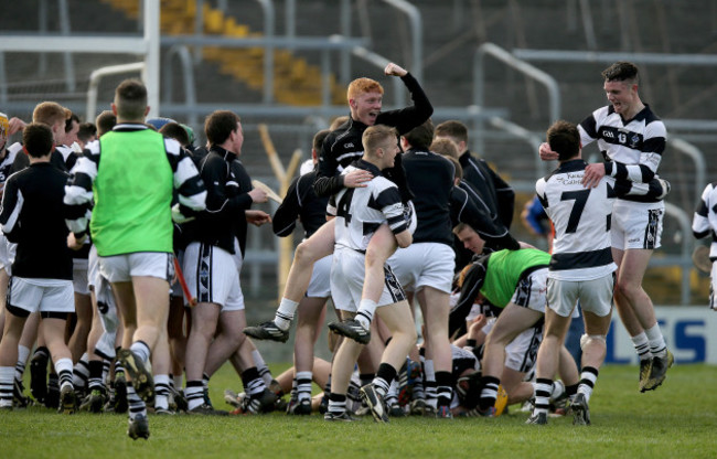 The Kierans team celebrate at the final whistle