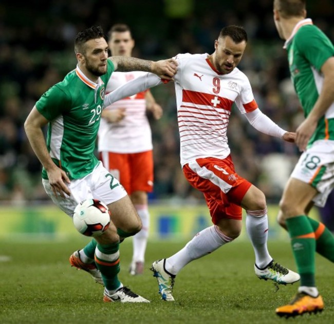 Shane Duffy and Haris Seferovic