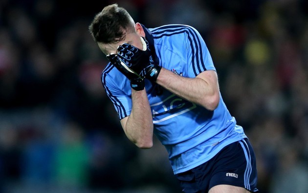 Cormac Costello reacts to missing a chance