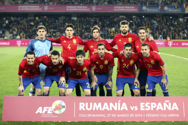 Romania Spain Soccer