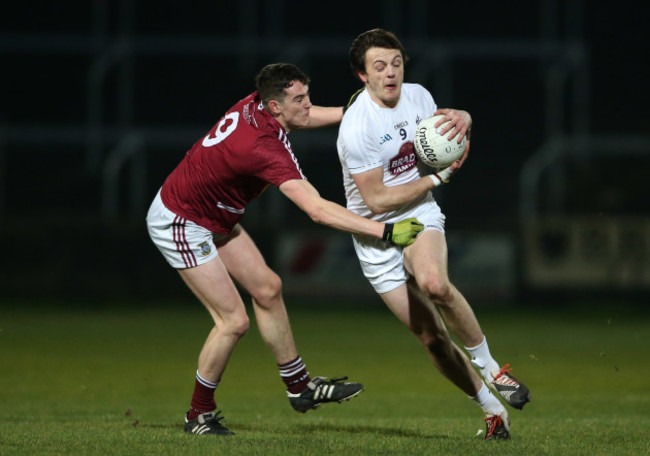 Paschal Connell is tackled by Sam Duncan