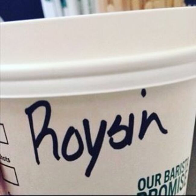 A classic Roisin attempt here..☘ #roisin #irishgirl #irishstarbucksnames