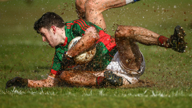 Brendan Harrison gathers the ball