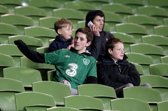 Republic of Ireland fans at the game