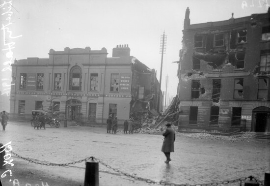 Liberty Hall in ruins