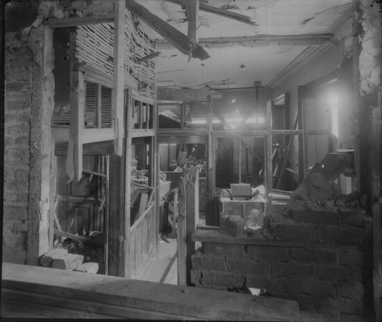 Liberty Hall in ruins interior