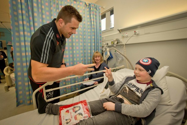 CJ Stander with 8 year old Christopher Sherriff