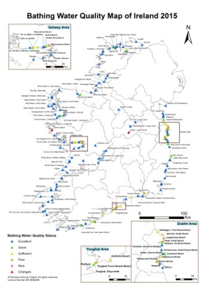 Bathing Water Quality Map of Ireland (1)