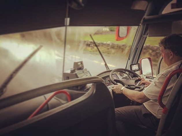 Rainy countryside bus ride to Ennis Ireland #ennisbound #ireland #discoverireland #iphone6 #buseireann