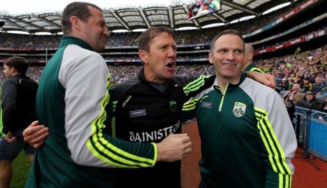 Jack O'Connor celebrates at the final whistle