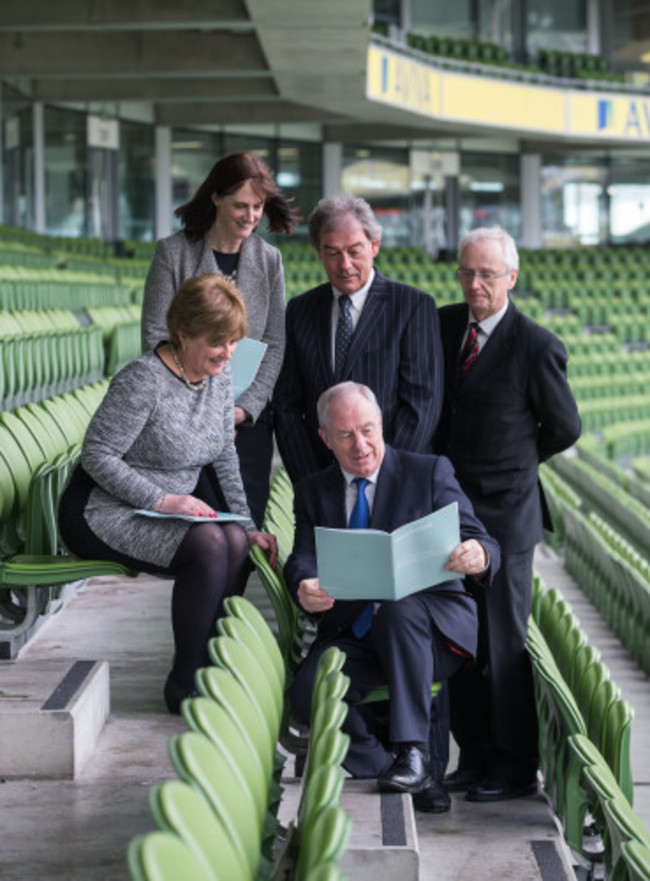 Dr. &Uacute;na May, David Howman, John Treacy, Caroline Murphy and Michael Ring, T.D