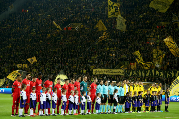 Borussia Dortmund v Liverpool - UEFA Europa League - Quarter Final - First Leg - Signal Iduna Park