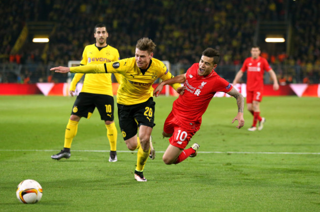 Borussia Dortmund v Liverpool - UEFA Europa League - Quarter Final - First Leg - Signal Iduna Park