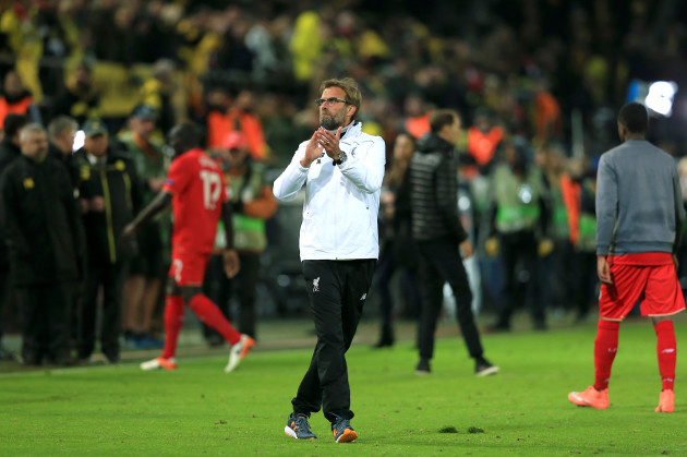 Borussia Dortmund v Liverpool - UEFA Europa League - Quarter Final - First Leg - Signal Iduna Park