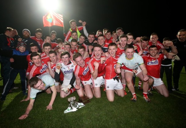 Cork with the trophy after the game