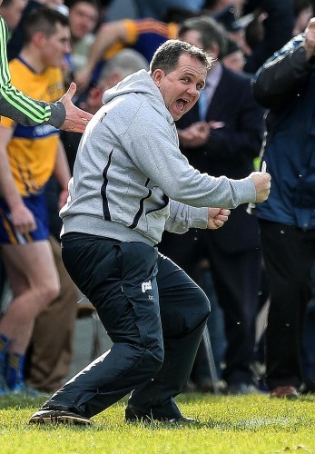 Davy Fitzgerald celebrates at the final whistle