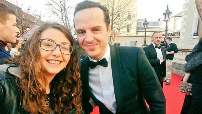 *NEW* Andrew Scott at the IFTA Awards 2016 this evening.