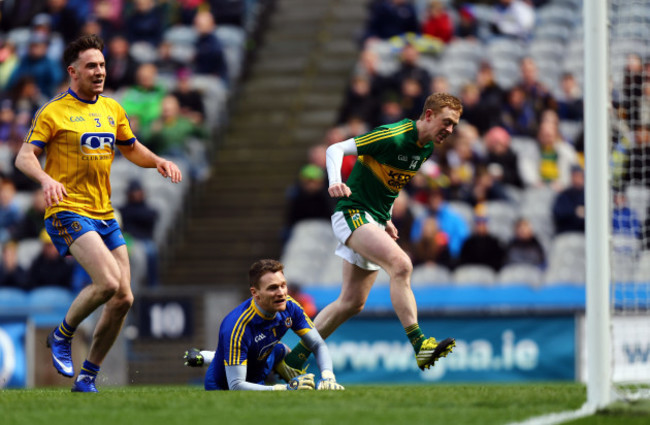 Colm Cooper celebrates scoring a goal