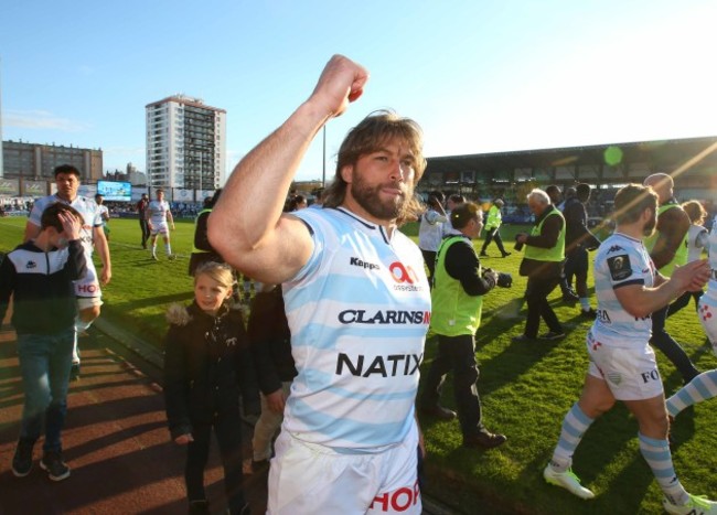 Dimitri Szarzewski celebrates winning