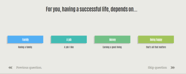 Survey Q happy life