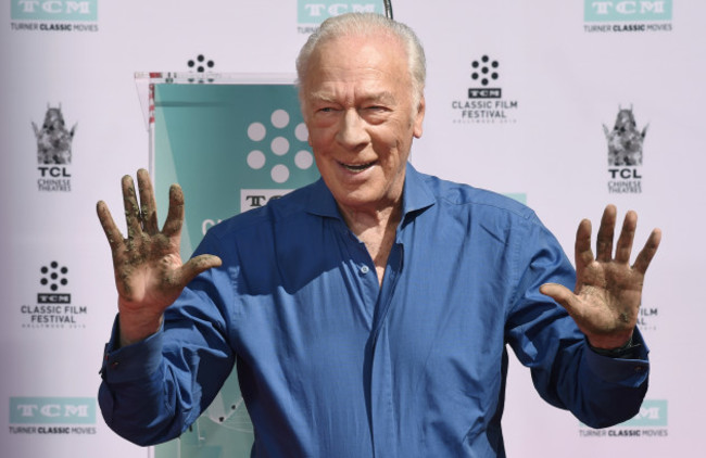 Christopher Plummer Hand and Footprint Ceremony - Los Angeles