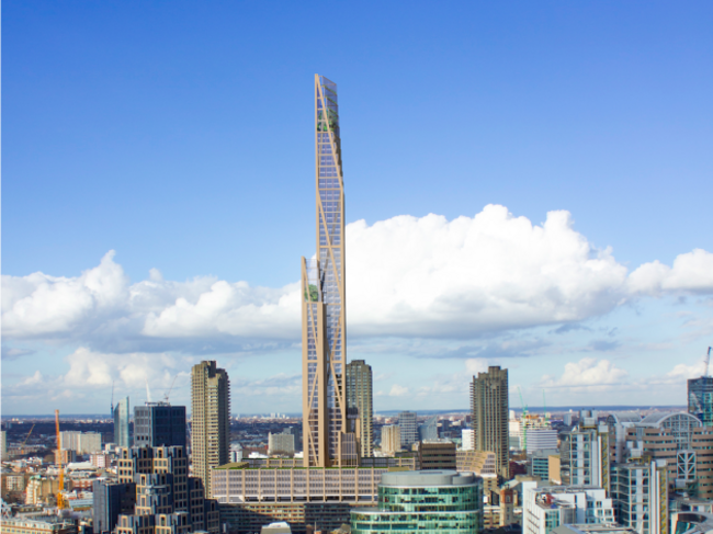 oakwood tower barbican view