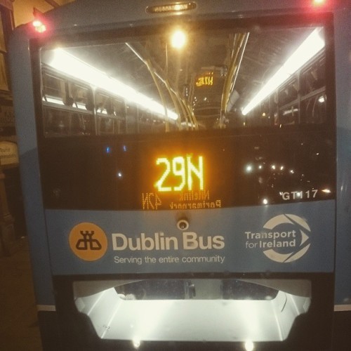 Getting home never seemed so good. It's cold out there! #Dublin #nitelink #dublinbus #homewardbound #readyforbed #gettingold #42N