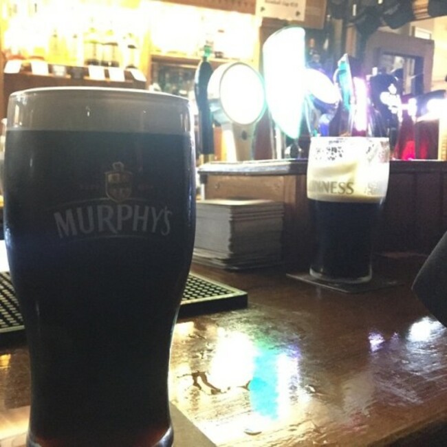 Murphy's is a much better stout. Guinness, step aside. #mattieholidayz #gymratshappydays