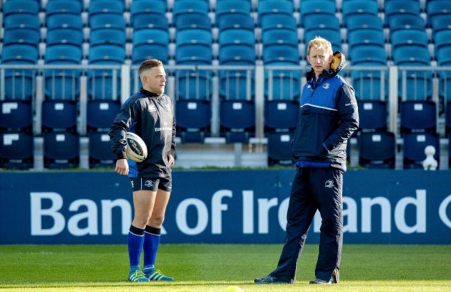 Leo Cullen with Ian Madigan