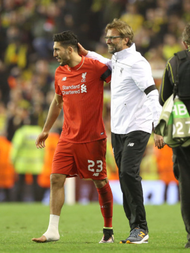 Liverpool v Borussia Dortmund - UEFA Europa League - Quarter Final - Second Leg - Anfield