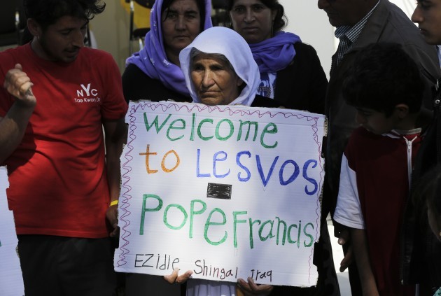 Greece Pope Migrants