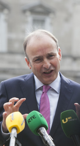 10/09/15 Pictured is Fianna Fail Leader Micheal Ma