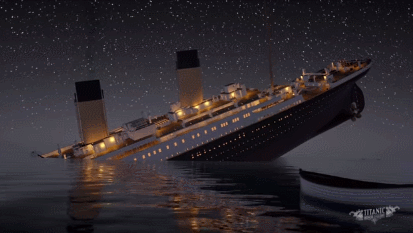 Watch this unsettling recreation of the Titanic sinking in real-time
