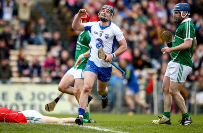 Patrick Curran celebrates scoring his sides second goal