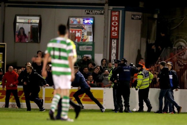 Gardai clash with Bohs' fans