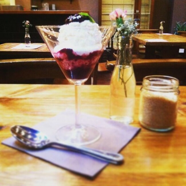 @wigwamdublin creamy cheesecake mousse with lovely sharp berry coulis #food #dublin