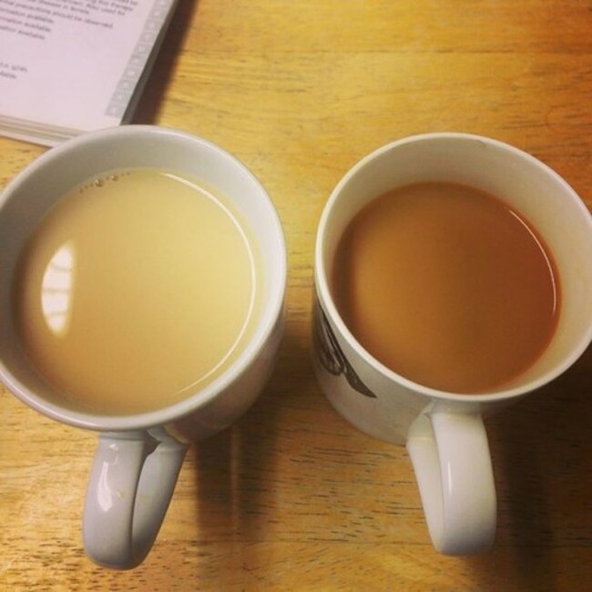 @franjellyfish you absolute freak. That's not even tea. It's milk and water! #tea #badtea #isthiseventea #VetNurseLife