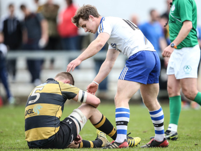 Tomas Quinlan consoles Sean Duggan