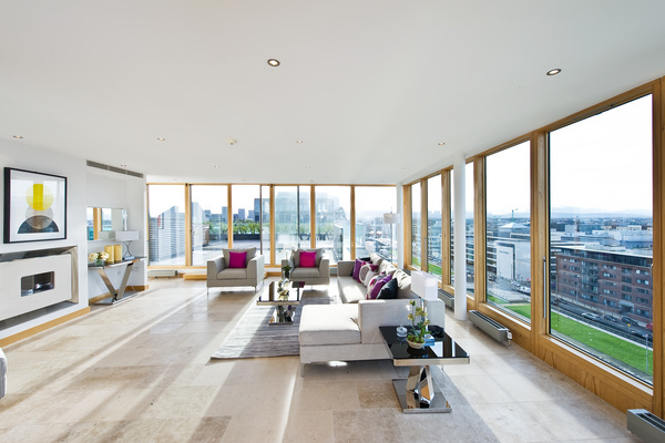 View of Exclusive 2-room penthouse with 2 balconies and breathtaking views over ...