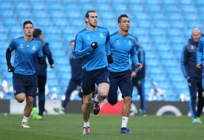 Manchester City v Real Madrid - UEFA Champions League - Semi-Final - First Leg - Real Madrid Training and Press Conference - Etihad Stadium