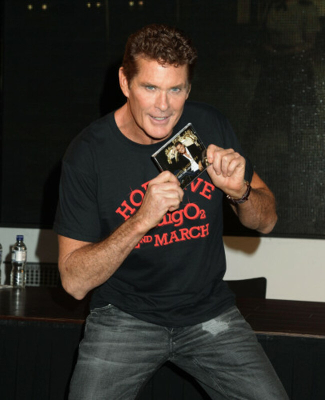 David Hasselhoff signing - London