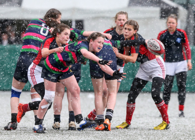 Magh Ene College, Donegal in action against Monaghan Collegiate