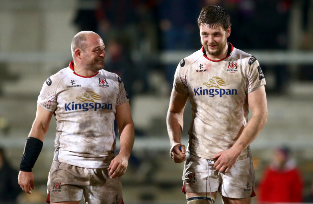 Rory Best and Iain Henderson after the game