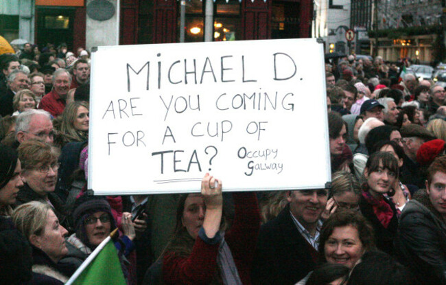 Michael D Higgins victory celebrations